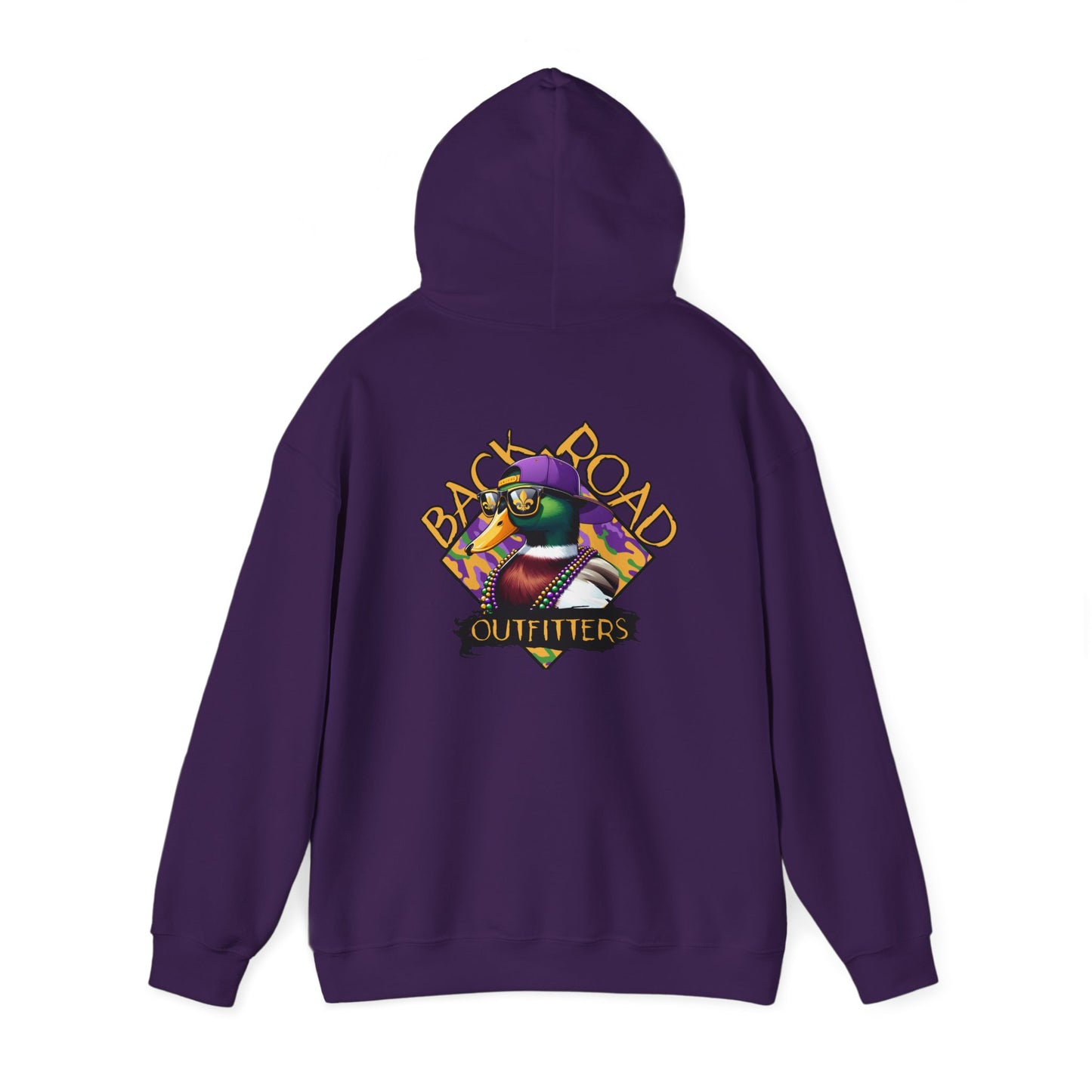 Back Road Outfitters Mardi Gras Duck Hoodie