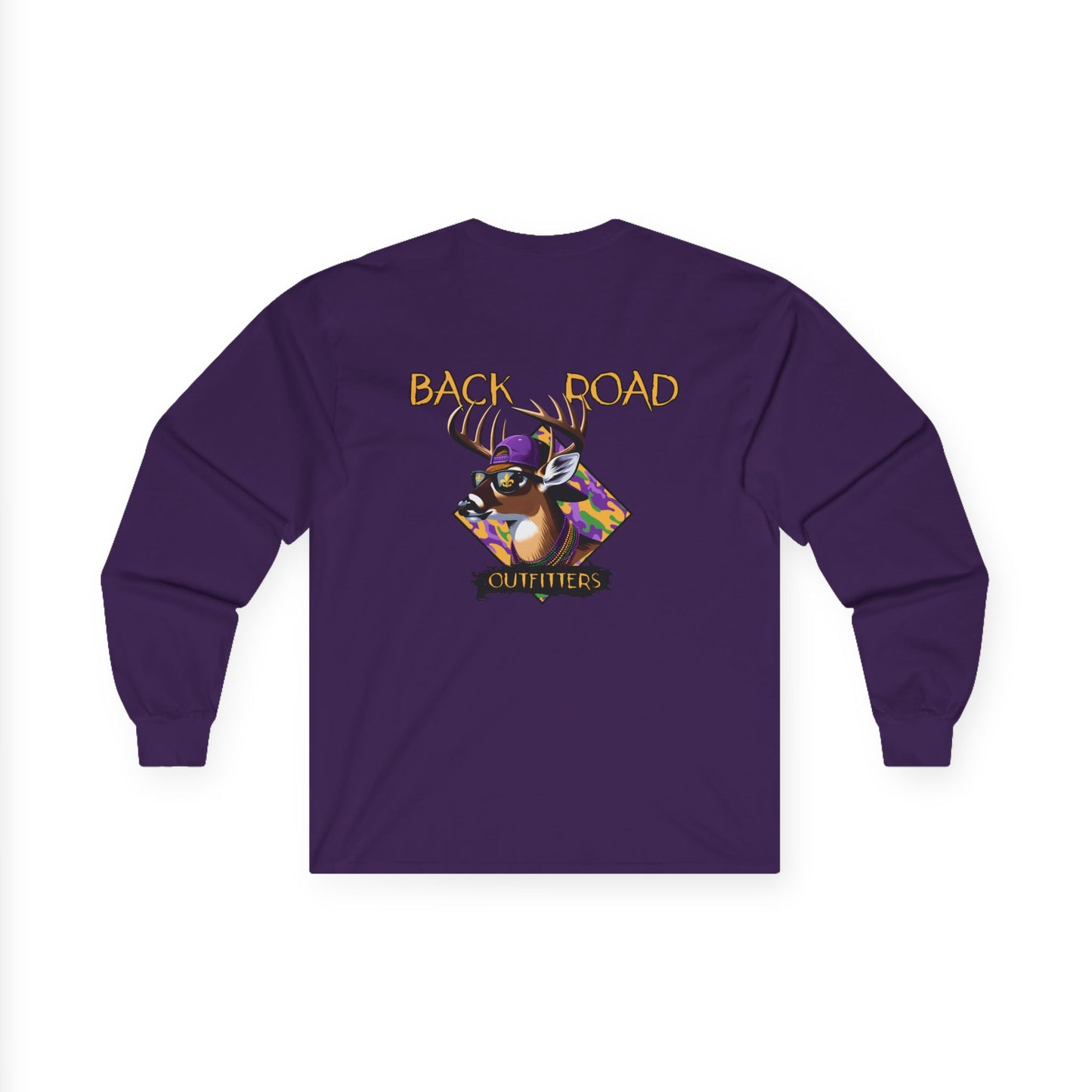 Back Road Outfitters Mardi Gras Deer Long Sleeve Tee